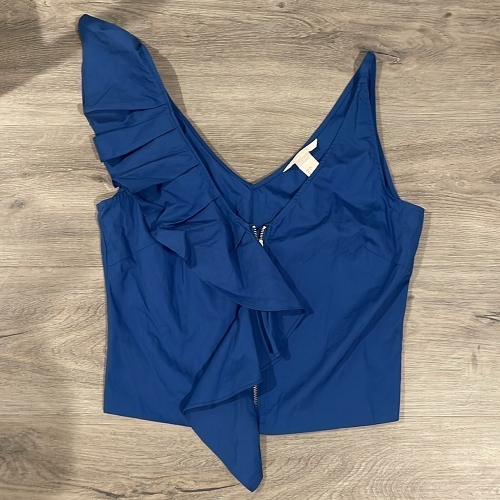 H&M Blue Ruffle Tank Top - Picture 4 of 6